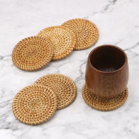 612PcsSet Round Kitchen Table Mats Coasters Set Insulation Mats For Kung Fu Tea Accessories Tableware Placemat