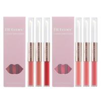 Tinted Lip Gloss Lip Plumper 2 in 1 Double Head Matte Liquid Lipstick Makeup Set Long-Lasting Wear Non-Stick Cup Not Fade Lip Gloss beautifully