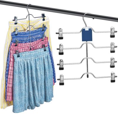 Womens Clothing Hangers Pants Hangers Drying Racks Adjustable Clips Skirt Hangers Hamgers Hangers For Clothes Clothes Hangers