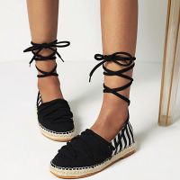 ASILETO Schuhe damen New Womens Slides Shoes Summer Sandals Flats Lace Up Open Toe Fashion Roman Style Large Size 35-41 F1545