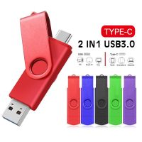 Readystock OTG USB flash drive Type C 256GB for SmartPhone Tablet PC 16GB 32GB 64GB 128GB Pendrive High speed Pen Drive