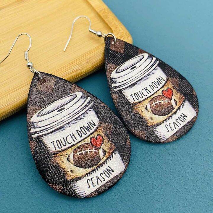 for-earrings-women-fans-dangle-hot-fashion-earrings-rugby-football-leather-earrings-sports-baseball-jewelry-lightning-ball-football