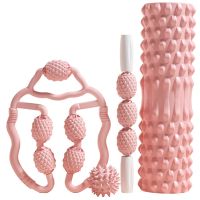 Paidu New Ring Foam Shaft Roller Muscle Relaxer Hand Leg Massage Roller Massager Set