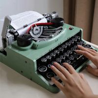 NEW LEGO2079 PCS Retro Typewriter Building Blocks Bricks Marking Machine Keyboard 66886 Kids Writing Machine Gift Toy Compatible 21327