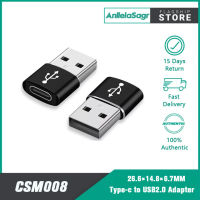 AnllelaSagra อะแดปเตอร์ USB ชายกับ USB Type C หญิง OTG อะแดปเตอร์แปลงประเภท-C เคเบิ้ลอะแดปเตอร์สำหรับคอมพิวเตอร์พีซีแปลงแล็ปท็อป