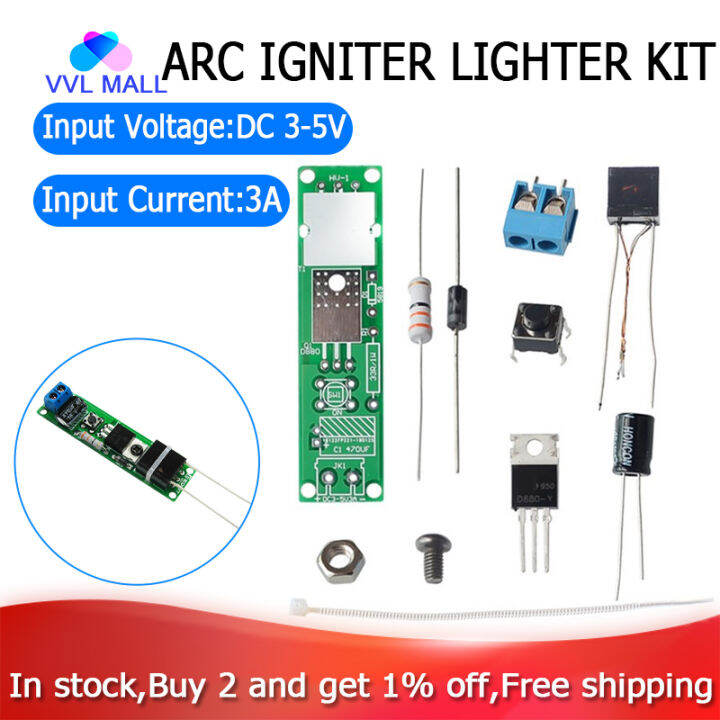 DC35V DIY Kit High Voltage Generator Arc Igniter Lighter Kit for DIY