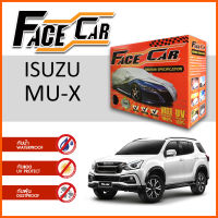 ผ้าคลุมรถ ส่งฟรี ISUZU MU-X ตรงรุ่น กล่อง FACE CAR ผ้า HISORON อย่างดีหนาพิเศษ ป้องกันแดด ป้องกันฝน ป้องกันฝุ่น