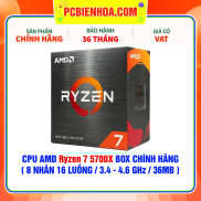 CPU AMD RYZEN 7 5700X BOX CHÍNH HÃNG  8 NHÂN 16 LUỒNG 3.4 - 4.6 GHZ 36MB