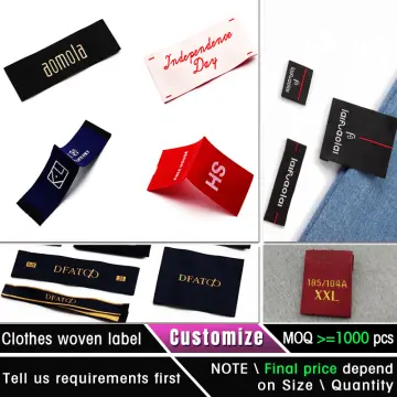 1000 Custom Clothing Labels - Personalized Cloth Tags for Clothes