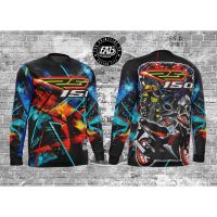 [In stock] 2023 design full motorcycle honda rs150 sublimation long sleeve shirt，Contact the seller for personalized customization of the name