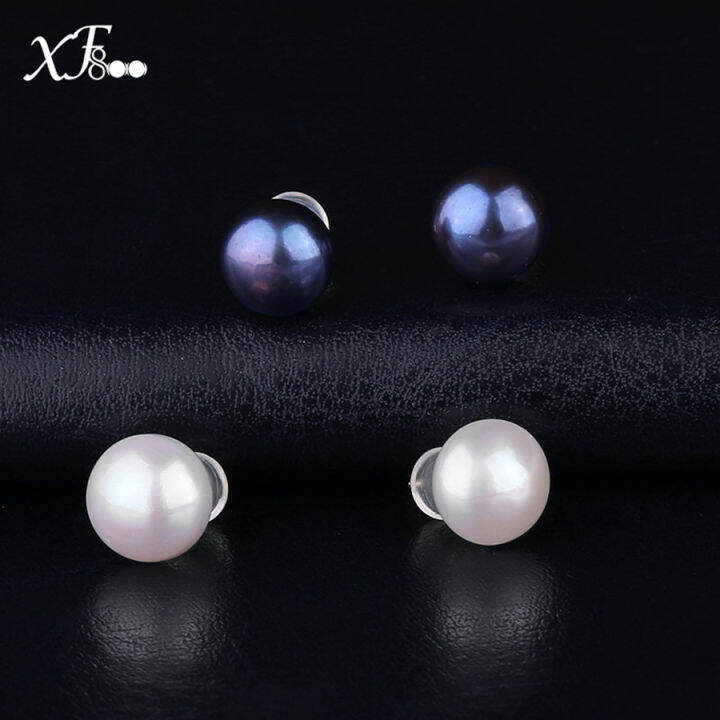 pure-18k-gold-pearl-earrings-for-women-9-10mm-natural-freshwater-pearls-3-colors-stud-earrings-fine-wedding-accessories