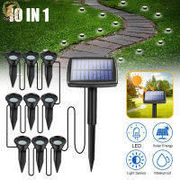 Fast Delivery Solar Spot Lights 20LM 10 LEDs Outdoor IP65 Waterproof Solar Landscape Spotlights For Walkway Yard Pathway Garden