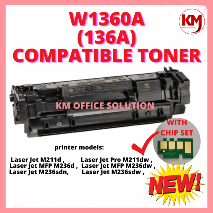 HP W1360A HP136A 1360A HP 136A Laser Cartridge Compatible to Cartridge ...