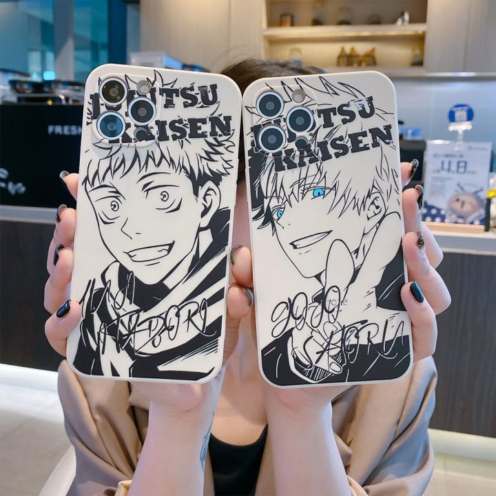 เคสมือถือเคสสำหรับ-realme-3-5-6-7-pro-5g-6i-7i-5i-5s-narzo-20-pro-jujujutsu-kaisen-gojo-satoru-itadori-yuji-inumaki-toge-อะนิเมะซิลิโคนกันกระแทกนิ่ม-tpu-ป้องกันการตกแบบเต็มรูปแบบ