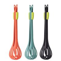 2 in 1 Food Clip &amp; Egg Whisk Multifunctional Nylon Egg Whisk Handheld Egg Mixer Kitchen Tool (3 Pcs)