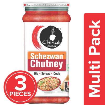 Chings Chutney - Schezwan, 3x250 g Multipack