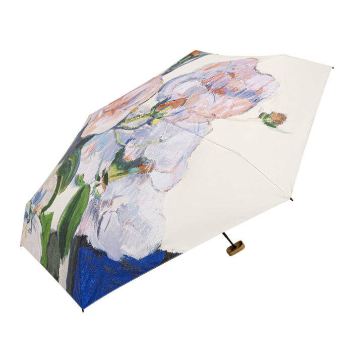 Lightweight sunscreen umbrella female sun and rain dualuse folding UV