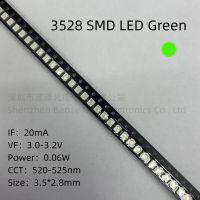 3528 LED แบบ SMD สีแดงสีเหลืองสีเขียวสีขาวสีน้ำเงินสีส้มน้ำเงินเข้มชมพู1210ไดโอดเปล่งแสง100ชิ้น/ล็อตชิ้นส่วนวงจรไฟฟ้า