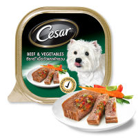 Cesar  Beef and Vegetable ซีซาร์ รสเนื้อวัวผักรวม ขนาด 100 กรัม