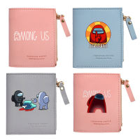 Among US Short Wallet LeatherCute Wallets Purse Card Holder Lady Female Fashion Short Coin Purse