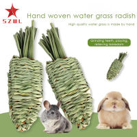 【 Ready Stock 】 Rabbit Water Grass Radish Toys Natural Hand-woven Molar Toy Supplies For Rabbit Guinea Pig Chinchilla