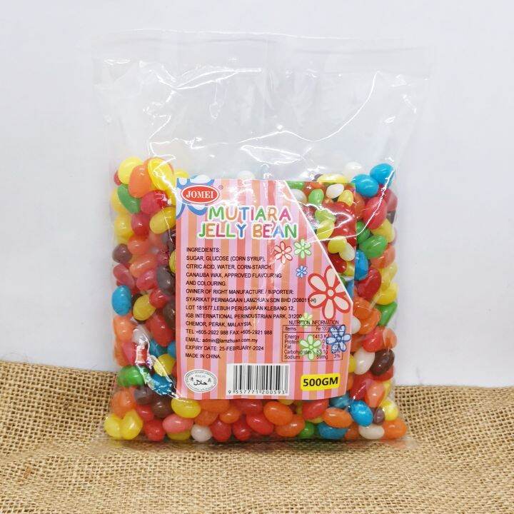 Jelly Bean Candy (500gm) Gula Mutiara Jeli Bean HALAL Lazada