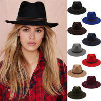 2ขนาดพ่อแม่และลูกผู้ชายผู้หญิงเด็กปานามาหมวกปีกกว้าง sunhat Fedora หมวกสักหลาดแจ๊สท่องเที่ยวกลางแจ้งปาร์ตี้ถนนสไตล์