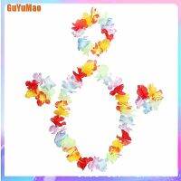 [ylGUYU] 4 pcs/set Hawaiian Tropical Hula Luau Grass Dance Head Neck Wrist Garland HOO