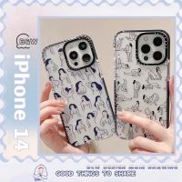 Simple Funny Art Sports CASETiFY Phone Case compatible for iPhone 14 13 12 11 Pro Max X XS MAX XR Case Transparent Shockproof Protective TPU Full Soft Cover