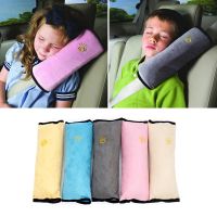 Car Neck Pillow Supports Headrest Airplane Travel Cute Pillow For Kids Safety Seat Belt Harness Shoulder Pad Children Protection Seat Covers