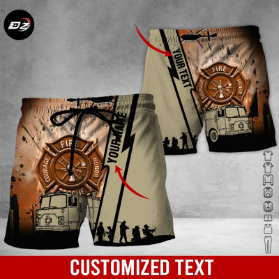 2023 Personalized Name Firefighter 3D All Over Printed Shorts NJ288.jpg