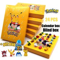 【CW】 24 PCS NEW Pokemon Advent Calendar Box Action Figure Toys Pikachu Anime Figure Children Toys Pokemon Gits Box Blind Box