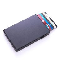 【CW】✲❄  Fashion Pop-up Push Bank Credit Card Holder Wallet Thin Metal Man New