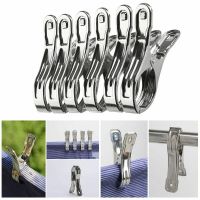 6pcs Stainless Pegs Clothes Heavy New Pins Large Towel Beach