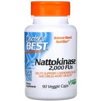 Doctor S Best, Nattokinase, 2,000 FUs, 90แคปซูลผัก/หมวกแก๊ปผัก270