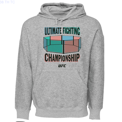 New Mens Octagonal Ufc 3d Hoodie Grey Spring And Autumn Fashion popular