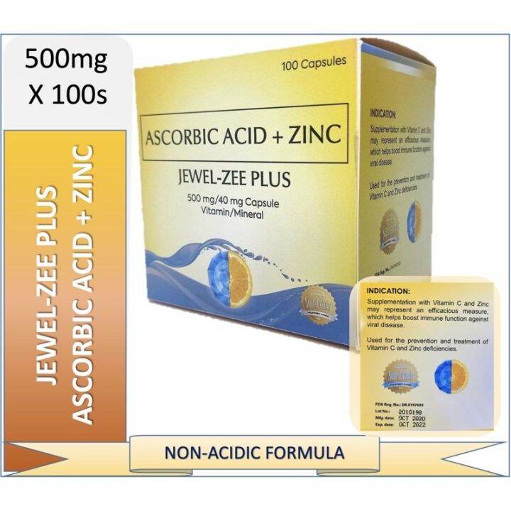 JEWEL-ZEE PLUS ASCORBIC ACID+ZINCFc0 | Lazada PH