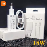 ที่ชาร์จของแท้ EU 18W สาย3A ชนิด C หม้อแปลงชาร์จไฟแบบเร็วสำหรับ Redmi 8 9 10 MI 9 SE A3 MI6 Redmi Note 7 8 Pro 9 S