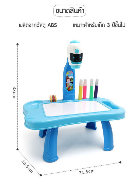 hhsociety-ของเล่นเด็ก-โปเจคเตอร์วาดรูป-projection-drawing-ของเล่น-โต๊ะวาดเขียนเด็ก-อุปกรณ์วาดภาพ-กระดานวาดรูป-ระบายสี