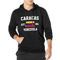 Men Women Hoodies Venezuela EST.1811 Caracas Capital Hoodie Pullover Hooded Hip Hop Sweatshirt Cotton Unisex