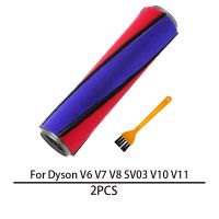 แปรงลูกกลิ้งกำมะหยี่นุ่มแท่งแปรงลูกกลิ้งสำหรับ Dyson V6 V7 V8 SV03 V10 V11 SV03เครื่องดูดฝุ่นไร้สายอุปกรณ์เครื่องดูดฝุ่น