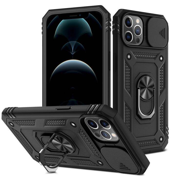 for-iphone-11-12-13-pro-max-13-mini-x-xr-xs-max-6-6s-7-8-plus-slide-lens-protector-hard-armor-360-rotation-metal-ring-stand-full-cover-phone-case-iphone-13-pro-max-เคสมือถือ-iphone-12-pro-max-เคสมือถื