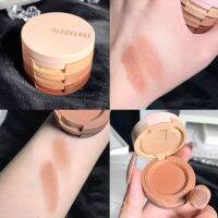 HERORANGEพาเลทอายแชโดว์ บลัชออน เฉดดิ้ง 3in1 สีสวย โทนสีนู้ด ประกายซิมเมอร์ กลิตเตอร์ เนื้อละเอียด ติดทน กันน้ำHZ-004