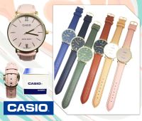 (พร้อมกล่อง) CASIO นาฬิกาข้อมือ กันน้ำ นาฬิกาคาสิโอ้ สายหนัง นาฬิกาผู้หญิง ควอตซ์หญิง นาฬิกาแฟชั่น นาฬิกาCASIO RC624