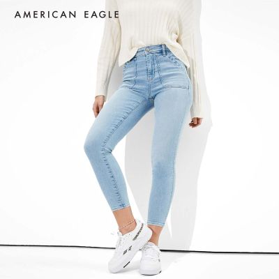 American Eagle Ne(X)t Level Super High-Waisted Jegging Crop กางเกง ยีนส์ ผู้หญิง เจ็กกิ้ง ครอป เอวสูง (WJS 043-3132-548)