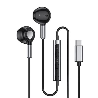 USB C Headphones, In-Ear Headset with Microphone and Volume Control ,Type C Headphones for Samsung S22 S21 S20 FE A53