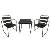 2 seater outdoor table set (1 table+2chairs) table size 50x50x50 cm.,chair size 58x60x83 cm.