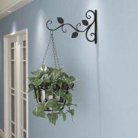 European Style Wall Hanging Flower Pot Support Bracket Hook Iron Hanger Plants Holder Balcony Home Decoration