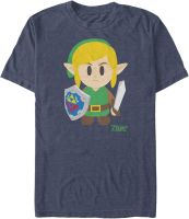 Nintendo Mens Zelda Links Awakening Batttle Ready T-Shirt