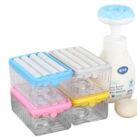 Soap Box Hands Free Foaming Soap Dish Multifunctional Soap Dish Foaming Draining Household Soap Storage Box Cleaning Tool